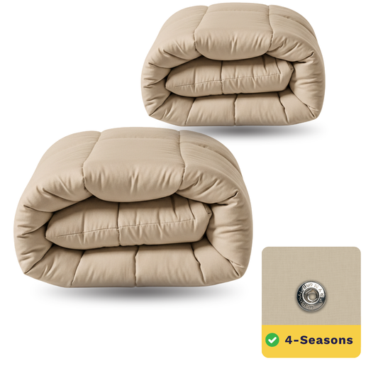 Zelesta Wonderbed 4 Seasons Double - Warm Sand