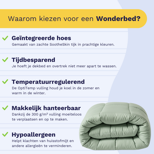 Zelesta Wonderbed Katoen - Natural Green