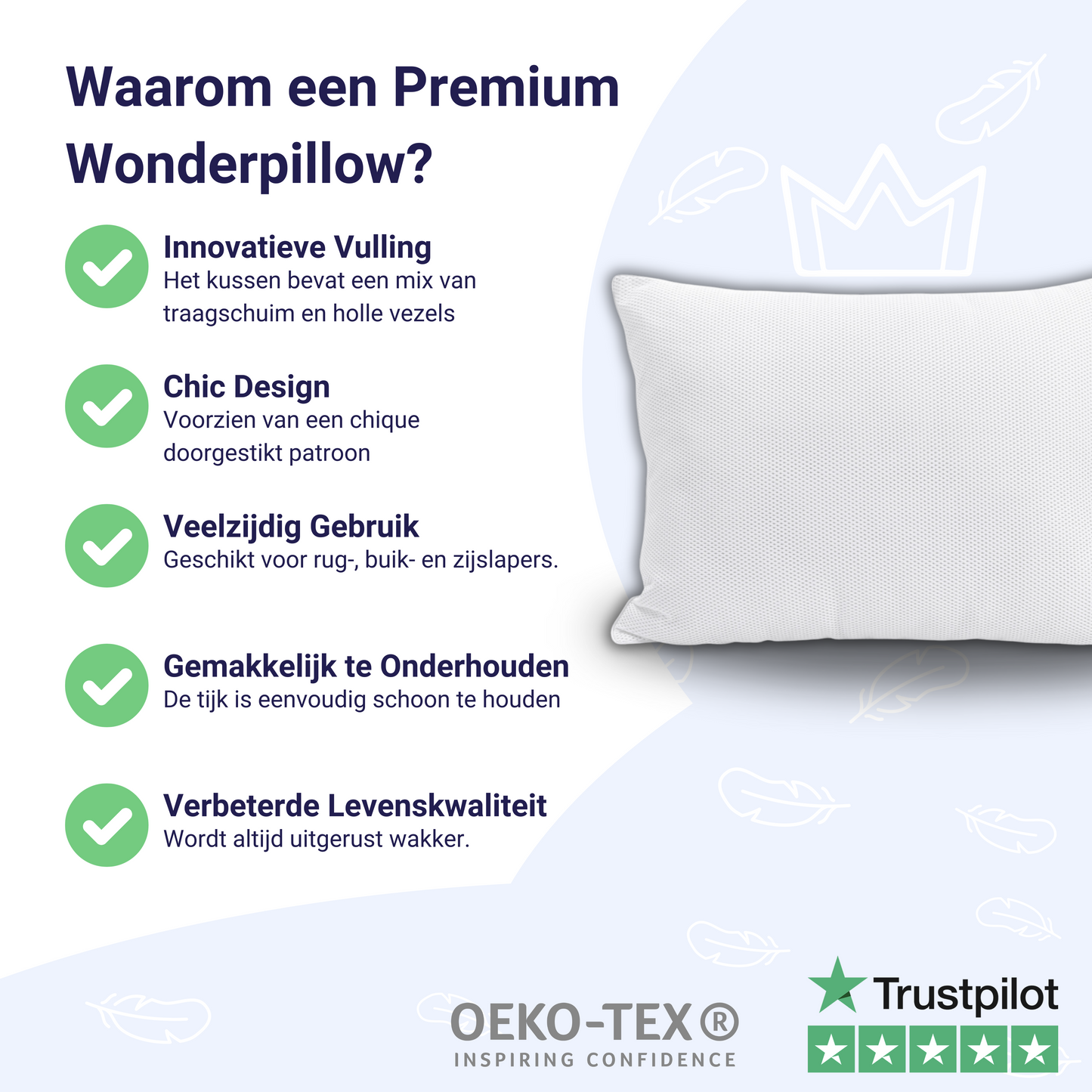 Wonderpillow Premium Microgel Ventilate