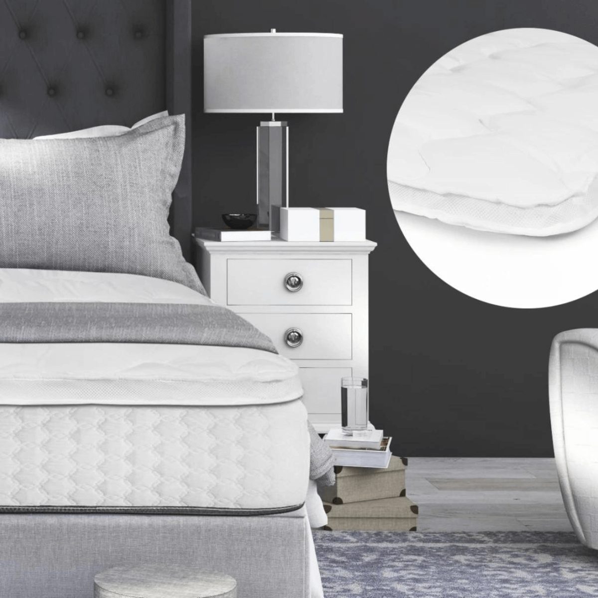 3D AIR Hotel Mattress Topper Wit Zelesta.nl