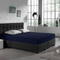 Hoeslaken Enkel Jersey Indigo Blauw