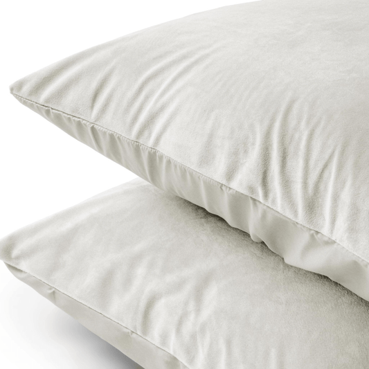 Packshot van Velvet 2 in 1 Kussensloop Set van 2 - Creme